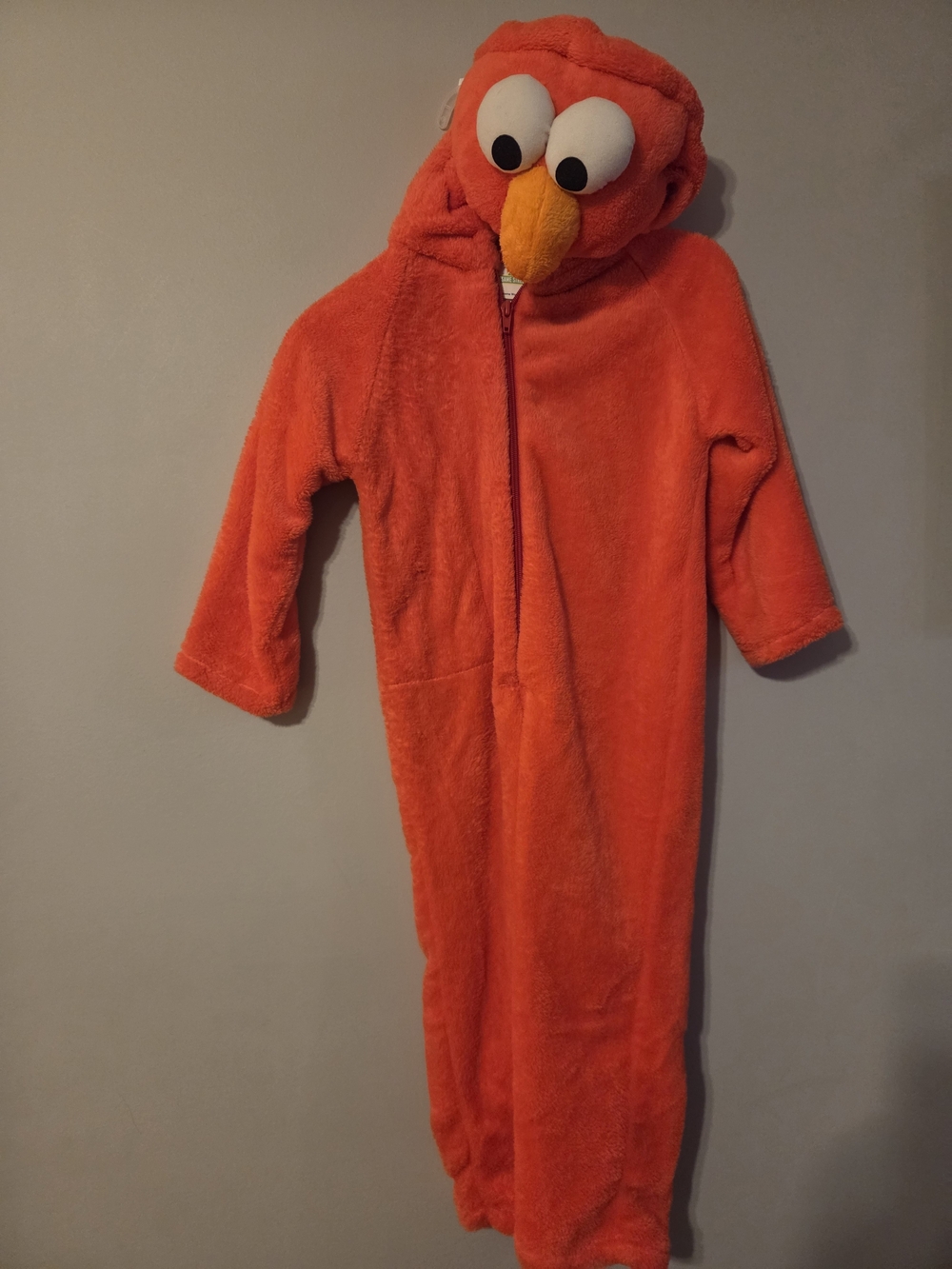 Sesame Street Orange Plush Character Hooded Onesie